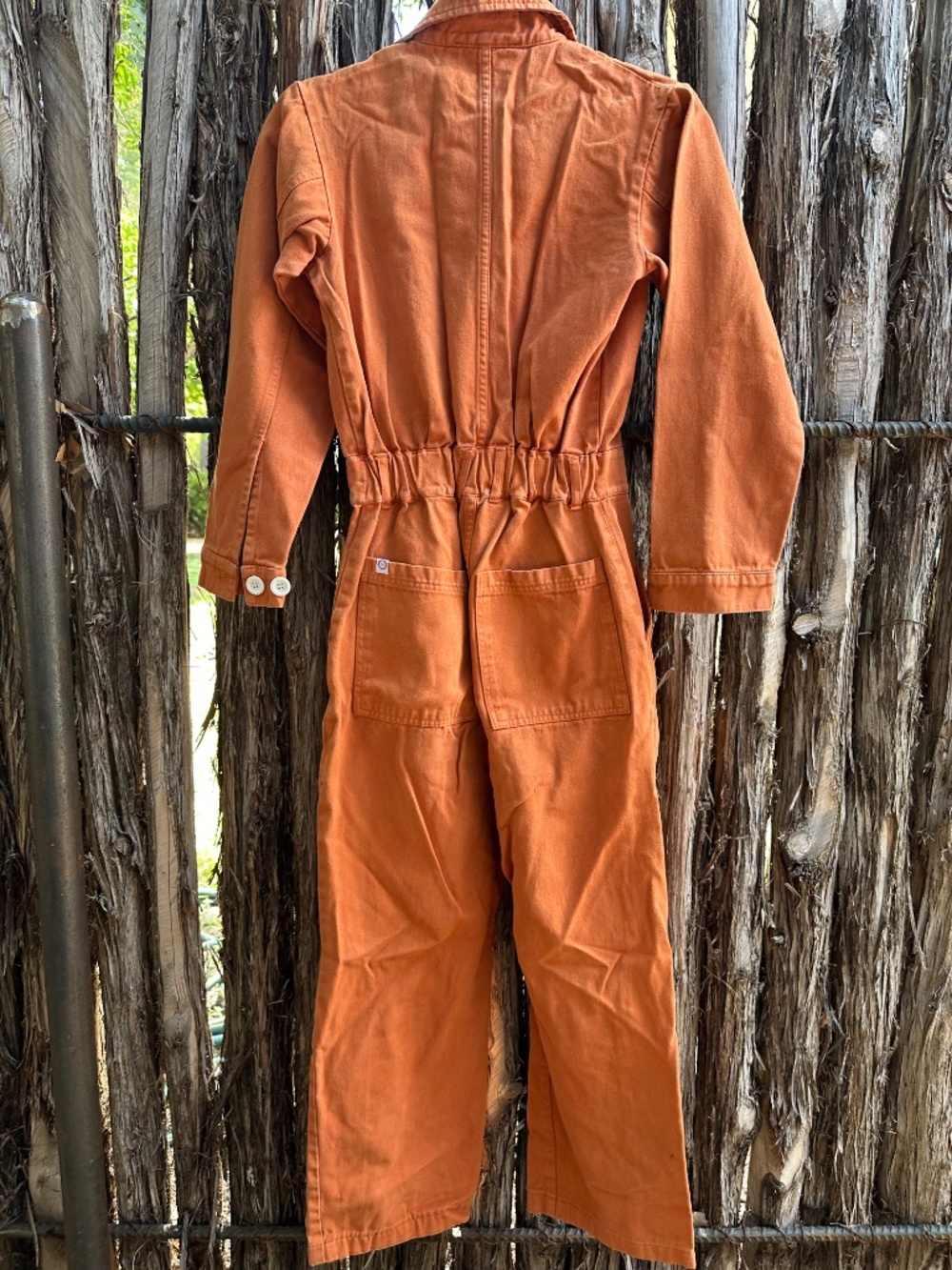 Big Bud Press Long Sleeved Orange Jumpsuit in XS - Picture 7 of 10